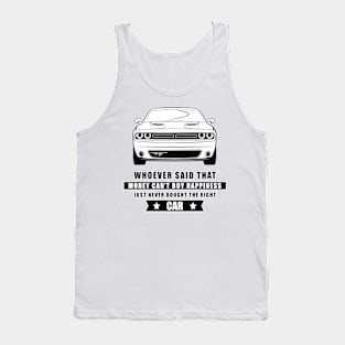 Money Can't Buy Happiness - Funny Car Quote Tank Top